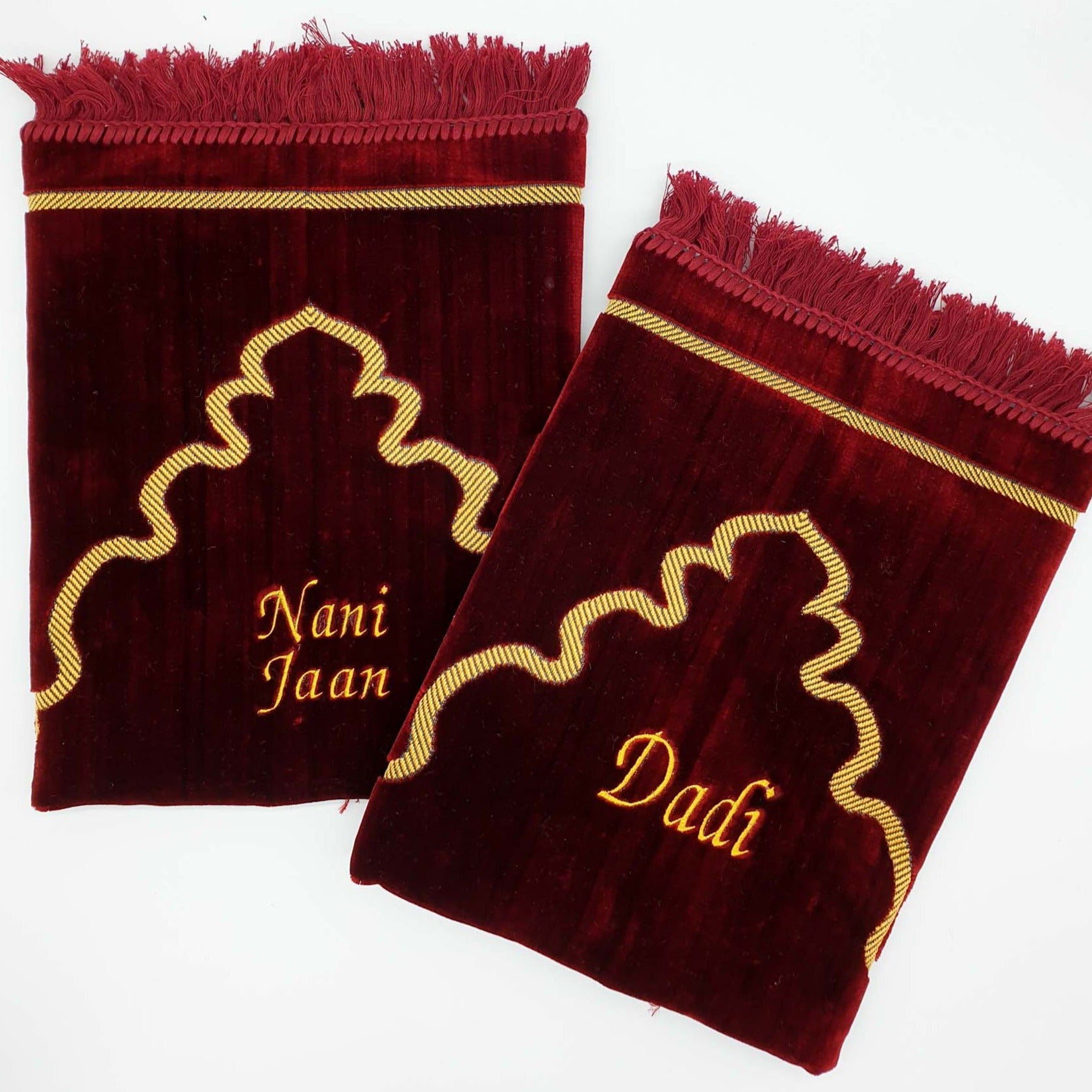Maroon Personalised Prayer Mat
