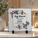Umrah Hajj Mubarak Slate & Mug Set ,  Personalised Islamic Gift Rock Slate