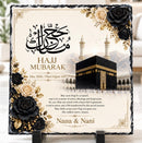 Umrah Hajj Mubarak Slate & Mug Set ,  Personalised Islamic Gift Rock Slate