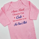 Personalised Babygrow, Romper, Sleepsuit for New Baby