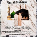 Umrah Hajj Mubarak Slate, Personalised Islamic Gift Rock Slate