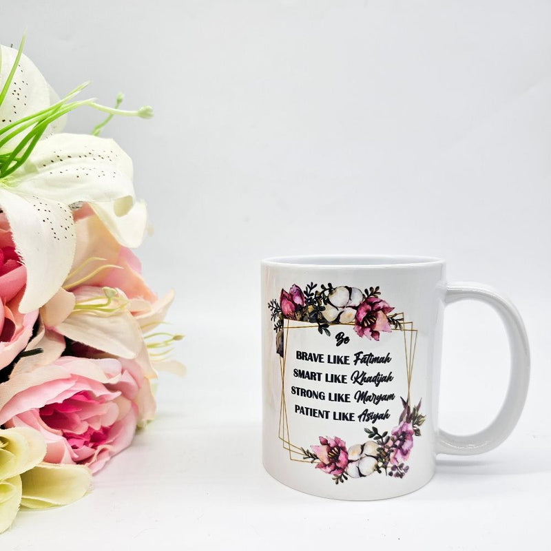 Personalised Islamic Kids-Adult Floral Mug