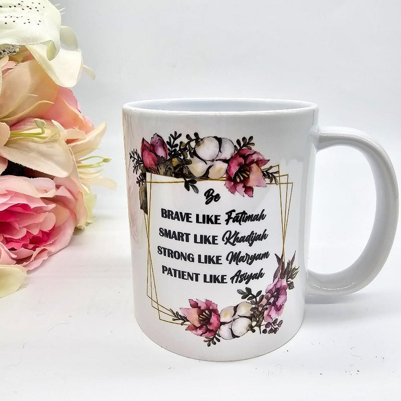 Personalised Islamic Kids-Adult Floral Mug