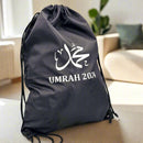 Personalised Umrah/Hajj Bag, Drawstring Bag, Umrah Accessory Bag