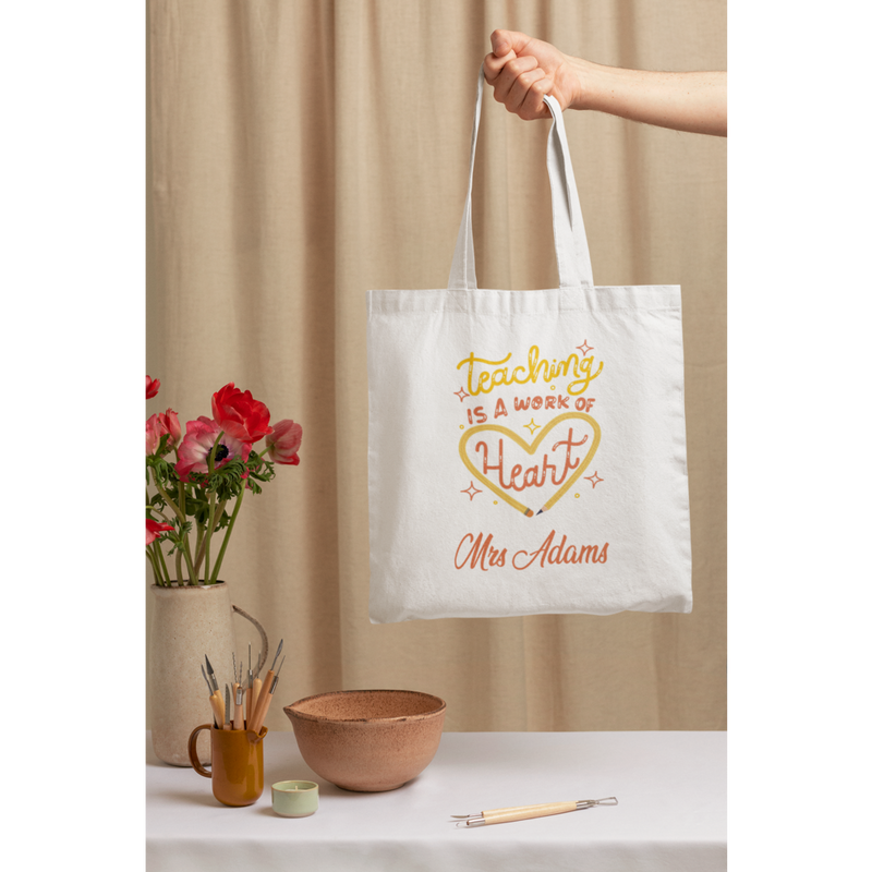Best Teacher ever Tote Bag, Polyester Bag, Best Teacher gift, World's Best Teacher gift
