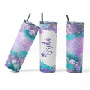 Personalised 20oz Floral tumbler. decorated Travel cup. stainless steel thermal tumbler. stanley inspired cup.