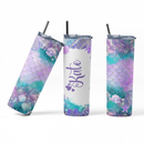 Personalised 20oz Floral tumbler. decorated Travel cup. stainless steel thermal tumbler. stanley inspired cup.