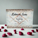 Personalised Wedding Couple Gift Box with Frame, Keyrings & Tumblers. Gifts For Bride & Groom, anniversary gift