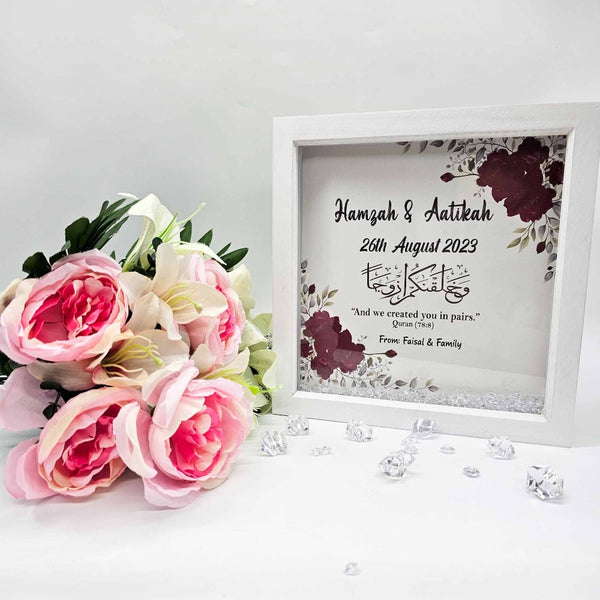 Personalised Wedding/Anniversary Frame for Wedding Gift