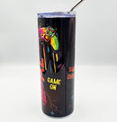 Personalised 20oz Gamer tumbler. decorated Travel cup. stainless steel thermal tumbler. stanley inspired cup.