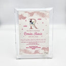 Personalised Baby Girl Gift Set with Blanket & Glass Frame, New baby gift
