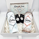 Personalised Wedding Couple Gift Box with Frame, Keyrings & Tumblers. Gifts For Bride & Groom, anniversary gift