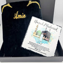 Personalised Umrah Gift Set, Rock Slate Frame & Turkish Prayer Mat Set for Umrah, Makkah, Madina Gift