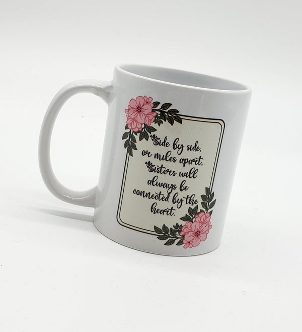 Personalised Mug- Best Sister, Floral Design