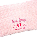 Personalised Unisex New Baby Blanket, Boy, Girl Blanket - Feet Design