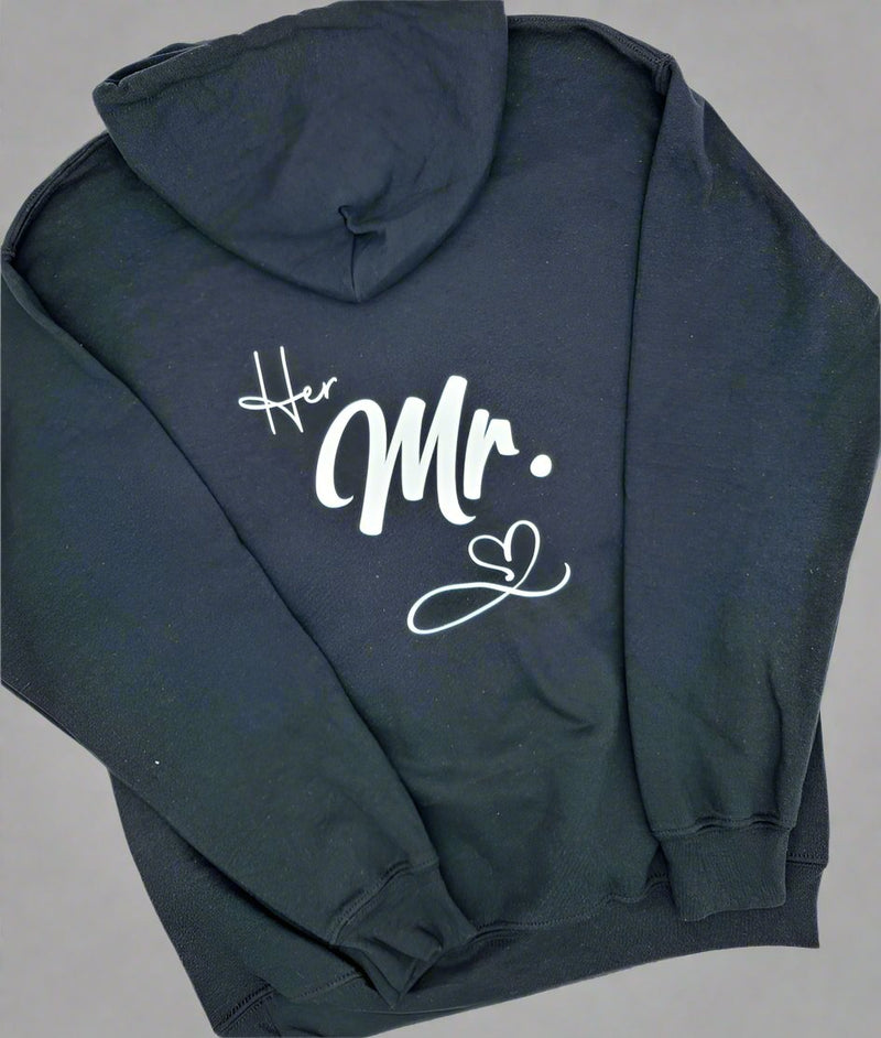 Mr & Mrs Contrasting Hoodies Set