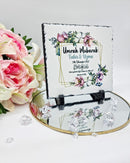 Umrah Hajj Mubarak Slate & Mug Set ,  Personalised Islamic Gift Rock Slate