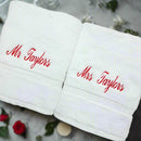 Mr & Mrs Wedding Towel Set